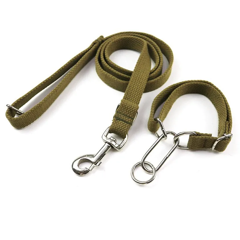 Canvas Dog Leash & Collar Set