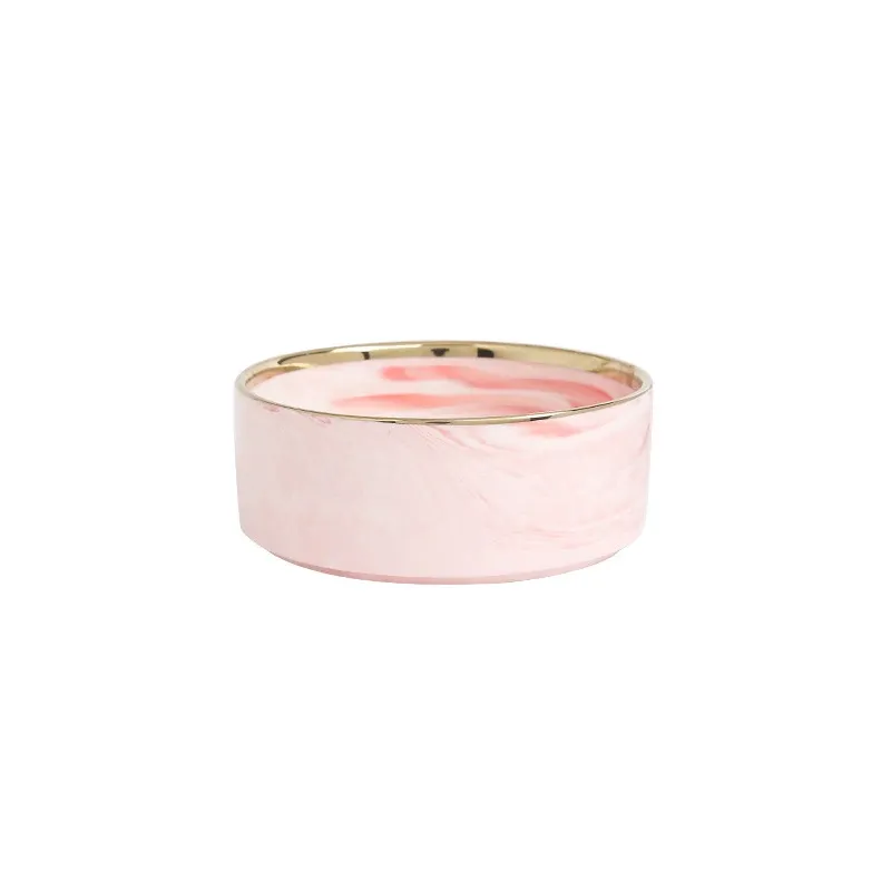 Ceramic Pet Bowl with Bamboo Stand