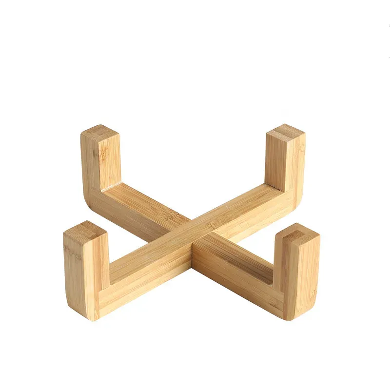 Ceramic Pet Bowl with Bamboo Stand