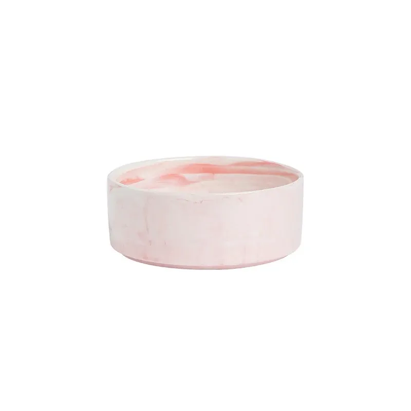 Ceramic Pet Bowl with Bamboo Stand