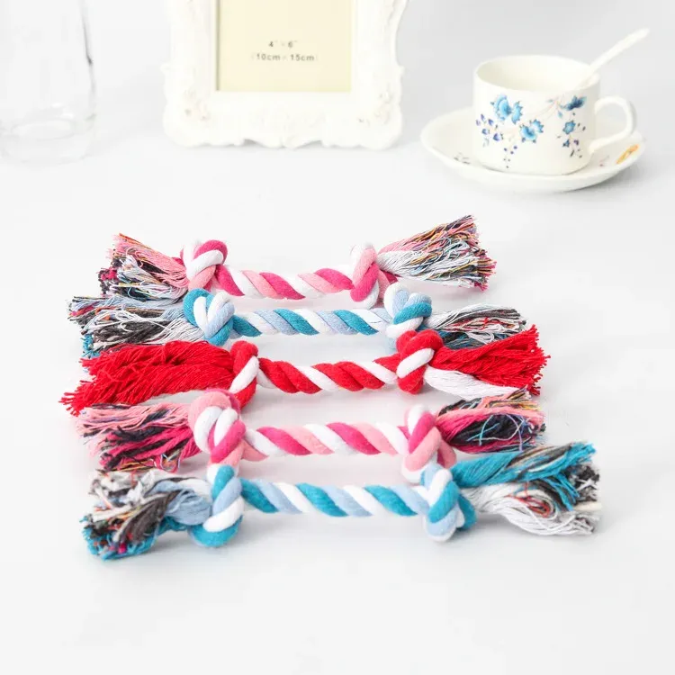 Cotton Rope Dog Chew Toy — Double Knot