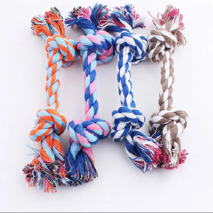 Cotton Rope Dog Chew Toy — Double Knot