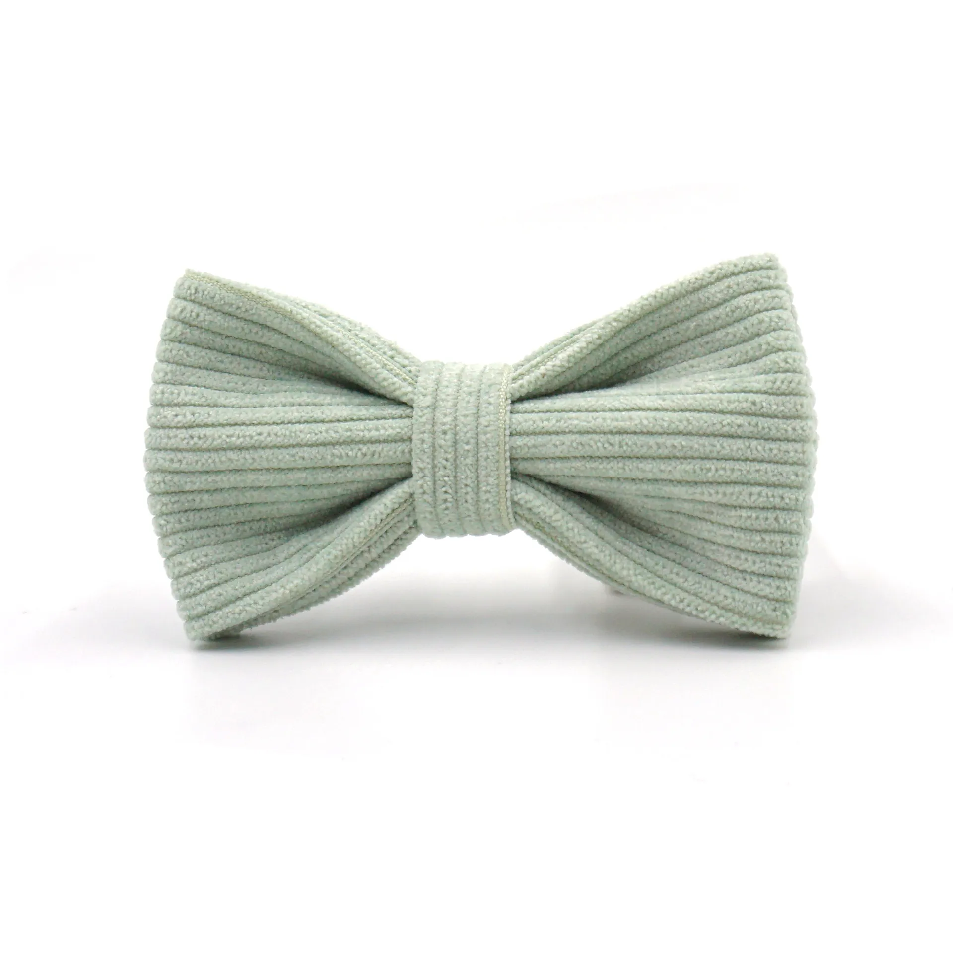 Mint Corduroy Dog Harness Set