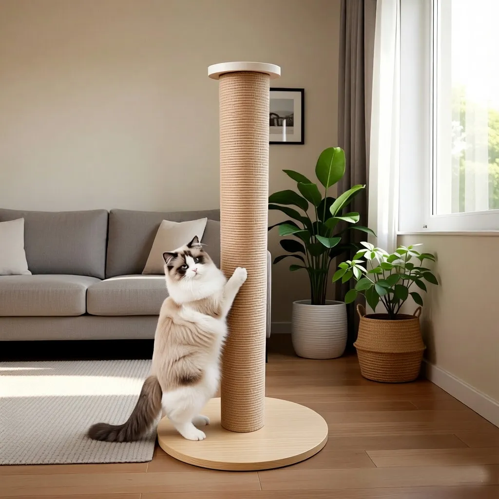 Pine & Jute Cat Scratching Post
