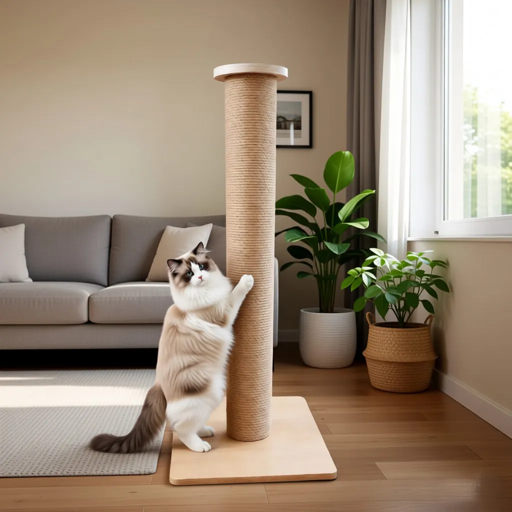 Pine & Jute Cat Scratching Post