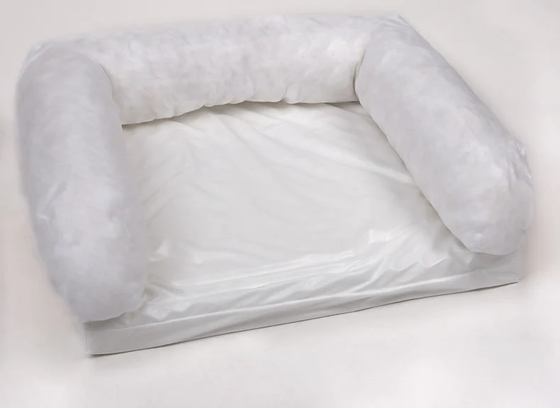 Egg-crate foam core with waterproof inner liner, cover removed