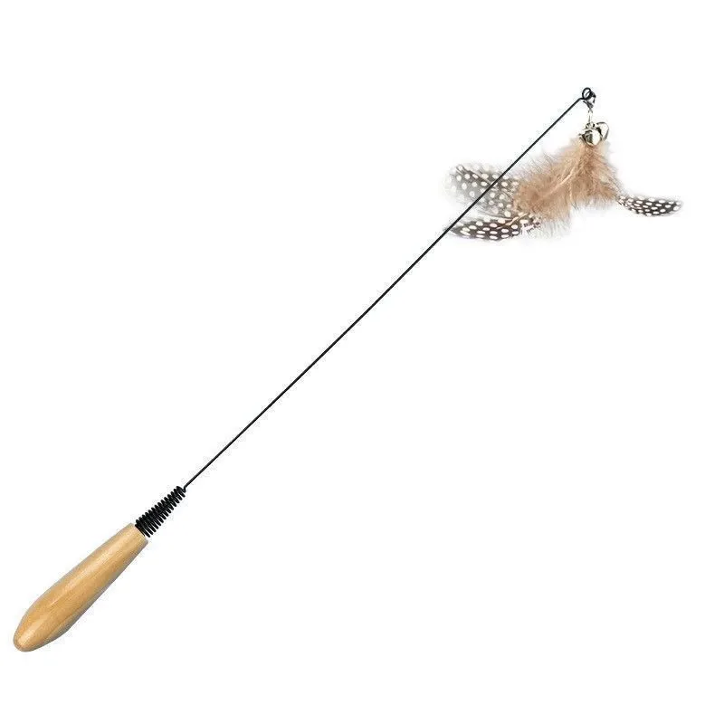 Wooden Cat Wand — Feather Wand
